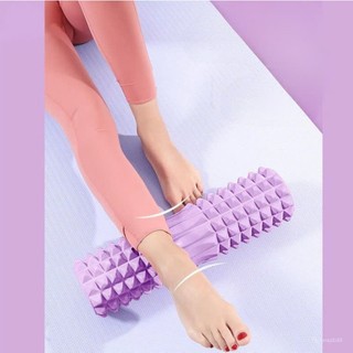 Con Lăn Yoga Massage Foam Roller - Ống Trụ Lăn Xốp Tập Thể Thao Giãn Cơ Gai Nhọn .