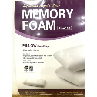 Gối Memory foam 50D Lock&Lock HLW112, hình dáng thường, kích thước 500*300*100mm, trọng lượng 500g