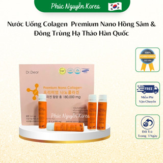 Nước Uống Colagen  Premium Nano Hồng Sâm & Đông Trùng Hạ Thảo Cao Cấp (COLLAGEN VIP 180,000mg NANO DR.DEAR)