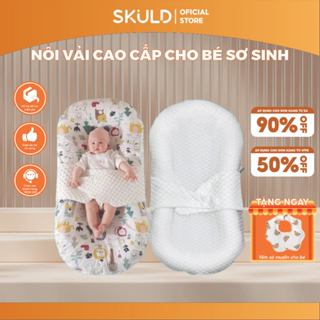 Nôi vải ngủ cho bé sơ sinh SKULD 2 mặt công nghệ Đức chống giật mình trẻ từ 0-6 tháng tuổi, êm ái, dùng được 4 mùa BI03