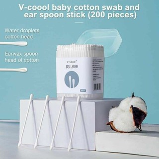 tăm bông kháng khuẩn Vcool( hộp 200 chiếc)