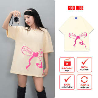 Áo thun Local Brand GOD VIBE Phong Cách Unisex Form Rộng Tay Lỡ GTK116
