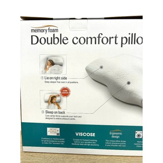 Gối Memory foam 50D Lock&Lock HLW114, trọng lượng 1150g, kích thước 61*34*10/5.5cm