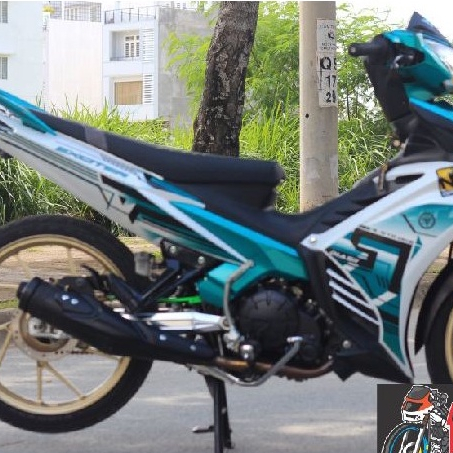 Tem Ex 135 2011 Dán Xe Trắng Phối Xanh Ngọc Lục Bảo