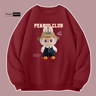 Áo Sweater I'm Labubu Nam Nữ By PEABOO Unisex Chất Nỉ Lót Bông Form Rộng