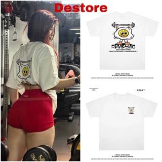 [MUSCLE EGG] áo gym nữ oversize form rộng thoải mái chất cotton 100%