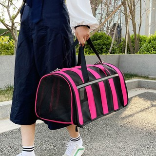 Giỏ đựng chó mèo vải canvas phối lưới