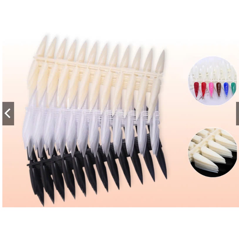 Vỉ móng nhọn, bịch 10 vỉ- 240 móng tập sơn