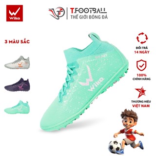 Giày Đá Bóng Trẻ Em WIKA Galaxy Light Cổ Cao Vải Sợi Dệt Ôm Chân