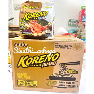 Thùng 40 Gói Mì Lẩu Thái Koreno Hương Vị Chua Cay 100G/ Mì Lẩu Thái Chuẩn Vị Mì Cay 7 Cấp Độ [ Date Mới ]