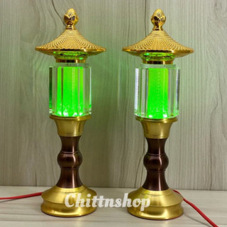 Cặp đèn thờ lục giác pha lê , đèn bàn thờ cao cấp '' giá 1cặp''