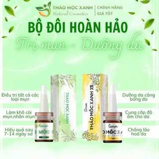 COMBO SERUM THẢO MỘC XANH 5ml (1 xanh - 1 vàng)