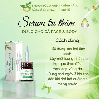 COMBO SERUM THẢO MỘC XANH 5ml (1 xanh - 1 vàng)