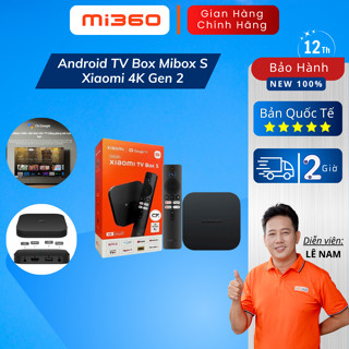 Android TV Box Mibox S Xiaomi 4K Gen 2 Quốc Tế MDZ-28-AA - Điều Khiển Bằng Giọng Nói