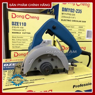 Máy cắt gạch - bê tông dongcheng dze110 + tặng lưỡi cắt 110mm