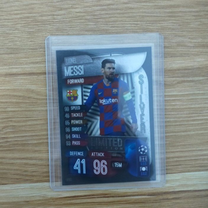 Thẻ Bóng Đá Topps Match Attax 19/20 Messi Silver Limited Edition ( Lionel Messi ) - Barcelona - Barc