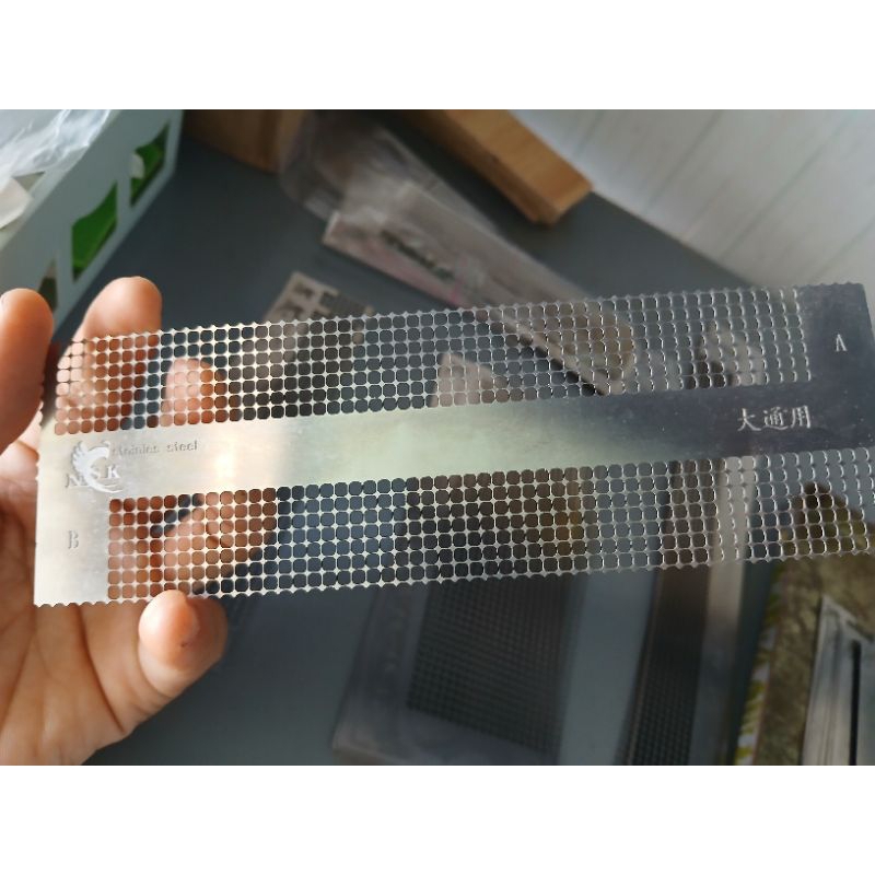 thước dùng cho tranh đính đá DIY 2 model A-C, thước đôi model A-B