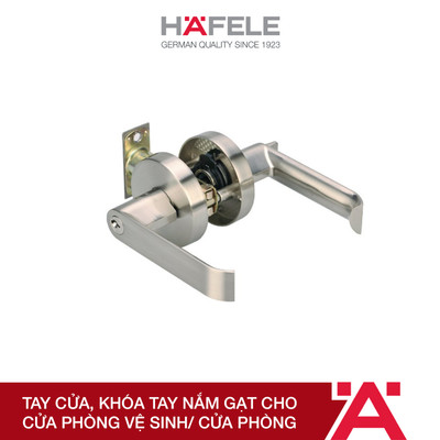 Tay cửa, Khóa tay nắm gạt cho cửa phòng vệ sinh/ Cửa phòng Hafele 911.63.226/ 911.63.222
