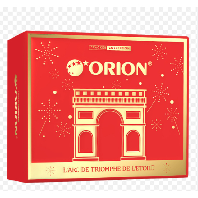 Bộ Qùa Tặng TẾT- Orion Cracker Bánh Quy Sữa De Marie và Bánh Goute Mè Giòn Tan (Hộp 700.8g + Túi giấ