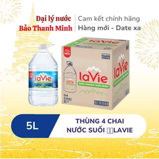 [HOẢ TỐC] Nước suối LAVIE 5L (Thùng 4 chai) (Date xa)