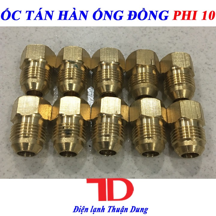 Combo 10 Ốc Tán Ống Đồng Răng Ngoài Phi 10