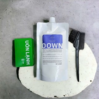 Kem ép side tóc nam, ép tóc cho nam THE HAIR LAB không mùi túi 500ml tặng kèm lược, giấy ép