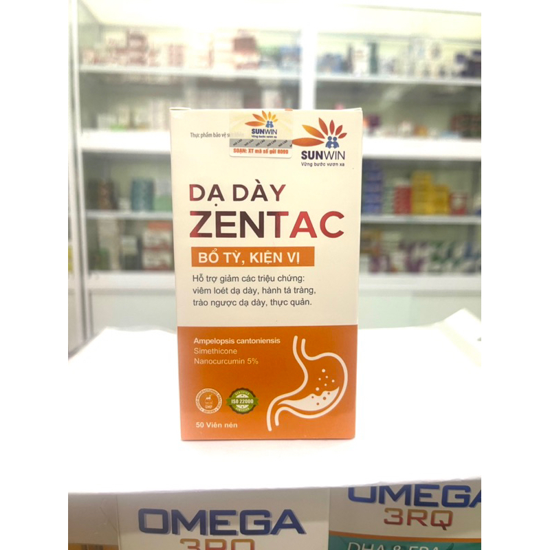 DẠ DÀY ZENTAC lọ 50 viên (HD 2028) hỗ trợ ổn định hệ tiêu hoá
