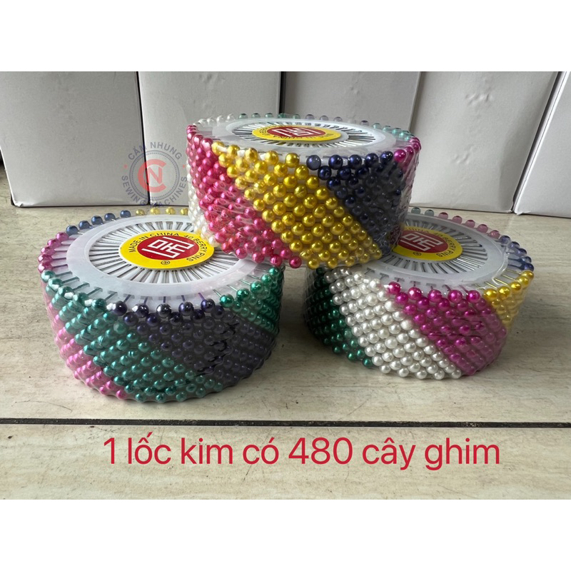 Kim Cúc Kim Gim Cố Định Vải Chuyên Dụng Cho Thợ May 1 Lốc 480 Cây Ghim