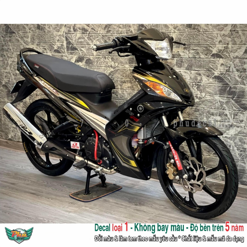 Tem rời Exciter 135 2006-2010 đen vàng (2)