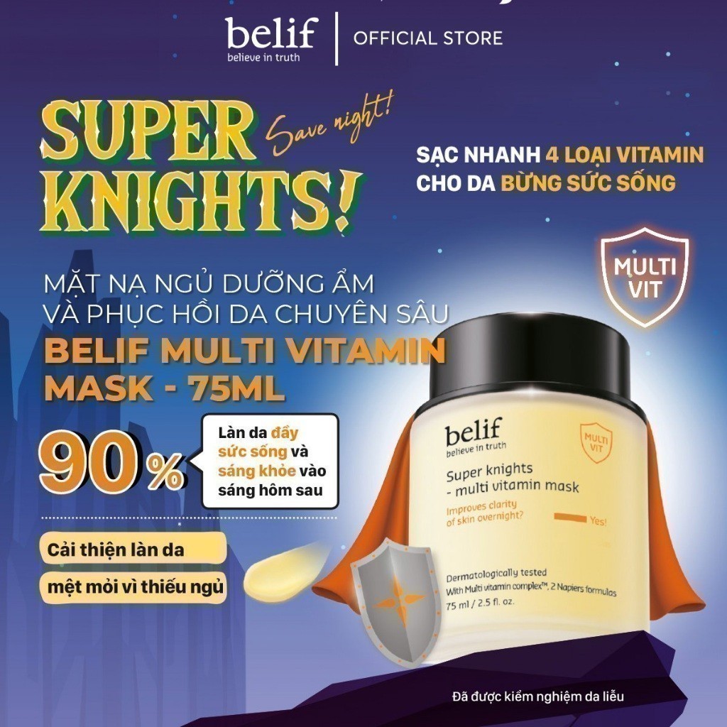 [belif Official x KOL] Mặt nạ ngủ dưỡng ẩm và phục hồi da chuyên sâu belif Multi Vitamin Mask | BigBuy360 - bigbuy360.vn