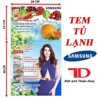 Miếng dán tủ lạnh SAMSUNG, tem tủ lạnh, tem dán tủ lạnh, tem trang trí tủ lạnh dùng cho tủ lạnh SAMSUNG