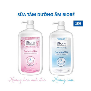  Sữa tắm Biore Dưỡng ẩm mịn da 1kg kháng khuẩn 1,2kg 