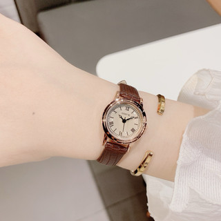  Đồng Hồ Nữ Gossie Dabas Dây Da Vân Mềm Mại 