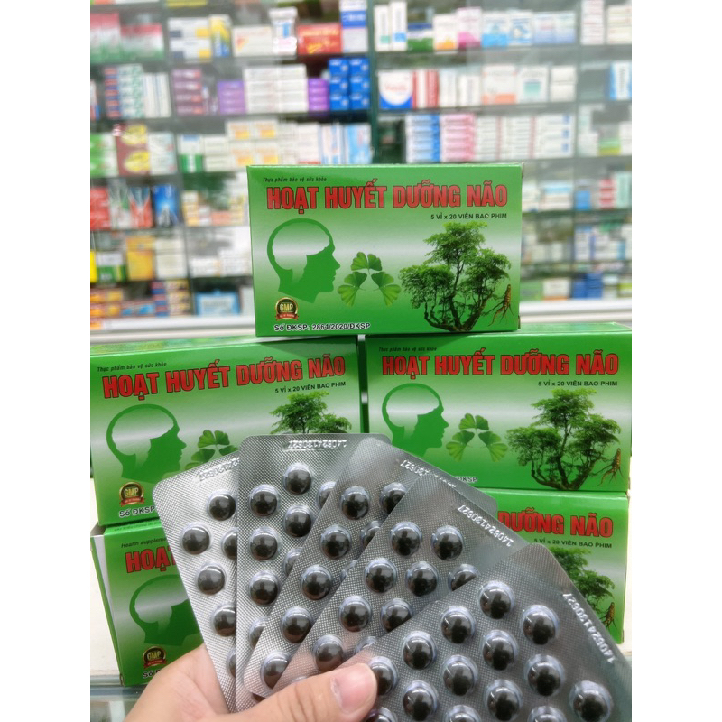 Combo 5 hộp Hoạt Huyết Dưỡng Não - mỗi Hộp 100 viên