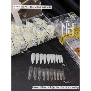 Móng úp nhọn nhám sẵn HSM chuẩn form