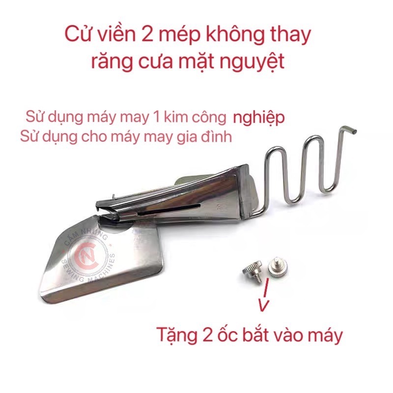 cử viền 2 mép không thay răng cưa mặt nguyệt cử viền DAYU