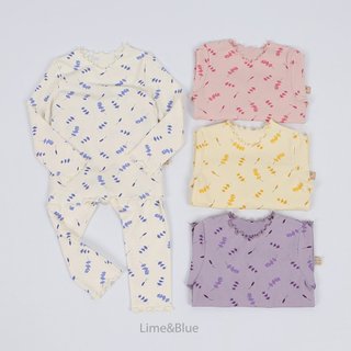 Lime&Blue bộ đồ hoa lavender Hàn Quốc cho bé