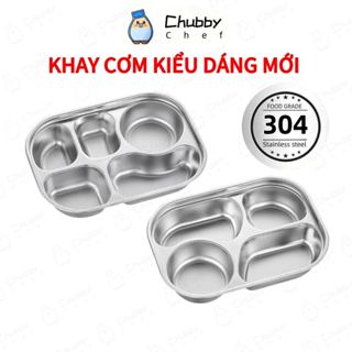 Khay cơm inox 304 cho bé loại tốt 4/5 ngăn sâu lòng chất liệu an toàn cho sức khỏe,khay đựng cơm chia ngăn giữ nhiệt