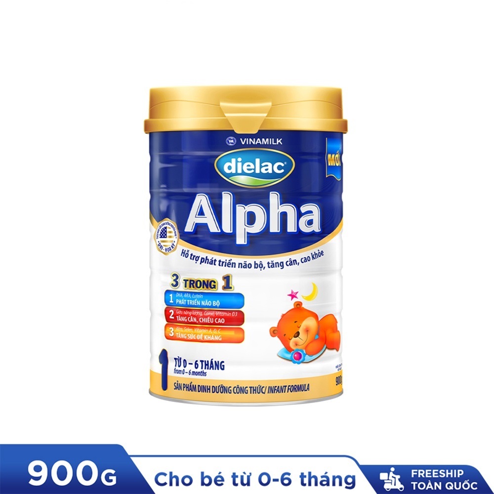 Sữa bột Vinamilk Dielac alpha Step 1 400g-900g