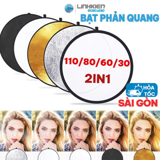 Tấm Bạt Phản Quang 110cm 80cm 60cm 30cm Tản Sáng Chụp Hình Quay Phim studio Nhiều Size Chuyên Dụng