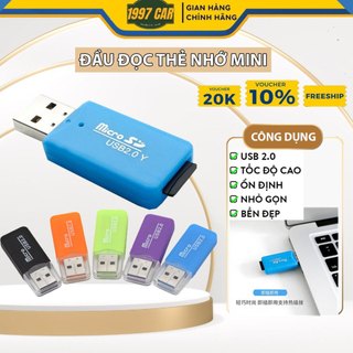 Đầu Đọc Thẻ Nhớ Mini USB 2.0 - Nhỏ Gọn,Tiện Lợi