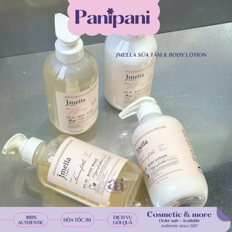 [100% AUTH] Sữa Tắm / Dưỡng Thể Dưỡng Ẩm Hương Nước Hoa Jmella In France