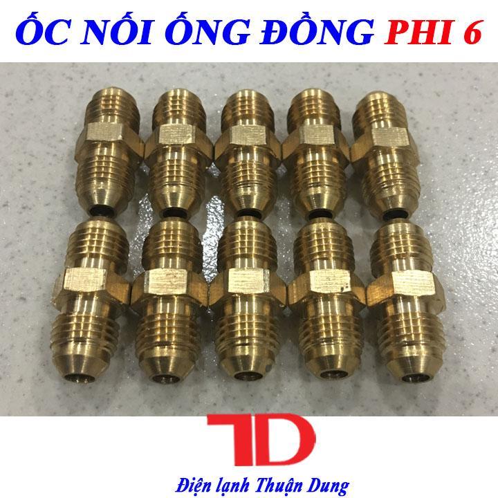 Combo 10 Ốc Nối Ống Đồng Phi 6