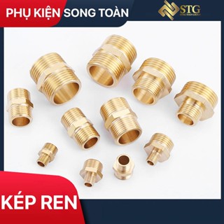 Kép Thu Ren Đồng Thau, Nối Giảm Ren Ngoài Đồng Thau 9.6 13 17 21 27 34