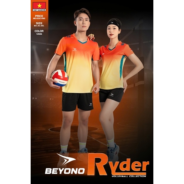 Quần áo bóng chuyền nam nữ Beyono Ryder, quần áo bóng chuyền giá rẻ