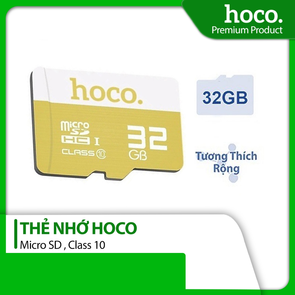Thẻ nhớ Hoco tốc độ cao 32GB TF micro-SD bảo vệ dữ liệu an toàn