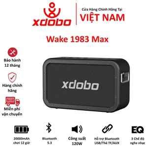 Loa Bluetooth 5.3 Xdobo Wake 1983 Max 120W Loa Bass Trầm Ấm, Mid Treb Sáng, Âm Thanh Trong 360 Độ