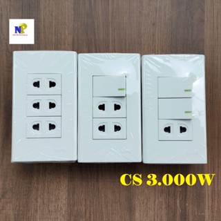 [MPE] Bộ Bảng Điện Ráp Sẳn Mặt Công Tắc Ổ Cắm Series A60 Kèm Đế Nổi Đơn Chịu Tải 3000w