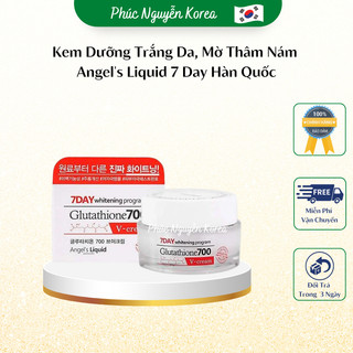  Kem Dưỡng Trắng Da Mờ Thâm Nám Chỉ Trong 7 Ngày Angel's Liquid 7 Day Glutathione 700 V-Cream 50ml 