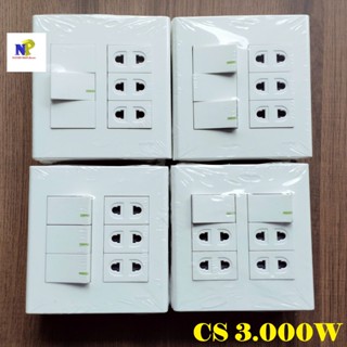 [MPE] Bộ Bảng Điện Ráp Sẳn Mặt Công Tắc Ổ Cắm Series A60 Kèm Đế Nổi Đôi Chịu Tải 3000w - Hàng Chất Lượng Cao
